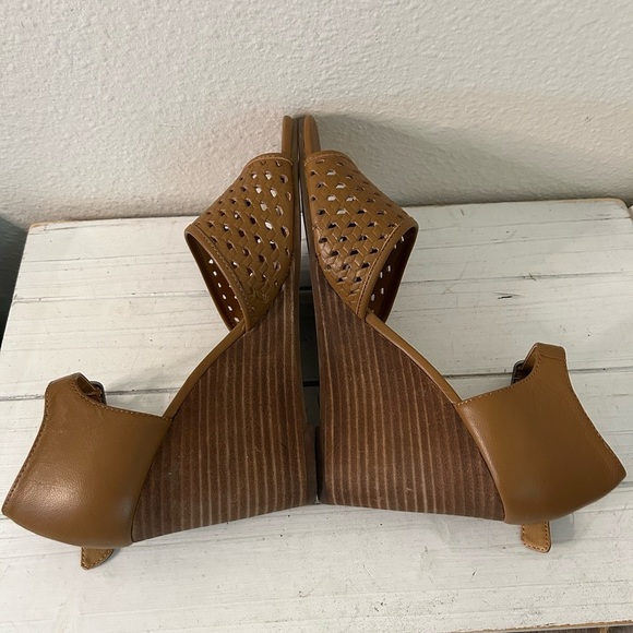 Lucky Brand Brown Woven Wedge Sandals - Picture 5 of 7